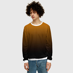 Свитшот мужской Orange gradient, цвет: 3D-белый — фото 2