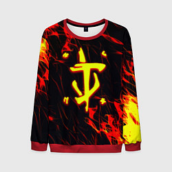 Свитшот мужской Doom огненные искры, цвет: 3D-красный