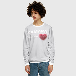 Свитшот мужской Самара в моем сердце, цвет: 3D-белый — фото 2