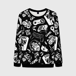 Мужской свитшот Retro gamer pattern