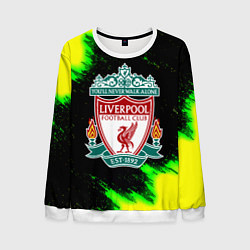 Мужской свитшот Ливерпуль кислотные краски