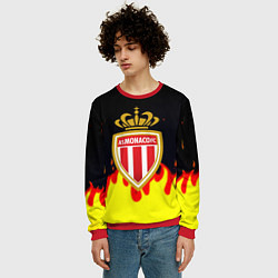 Свитшот мужской Monaco огненный стиль, цвет: 3D-красный — фото 2