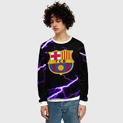 Свитшот мужской Barcelona neon storm, цвет: 3D-белый — фото 2