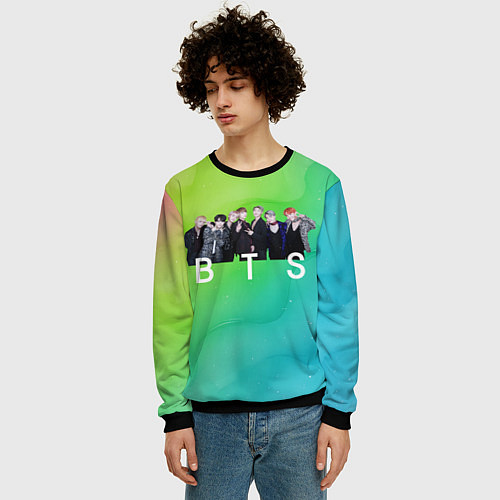 Мужской свитшот BTS kpop / 3D-Черный – фото 3