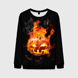 Мужской свитшот Горящая тыква джек