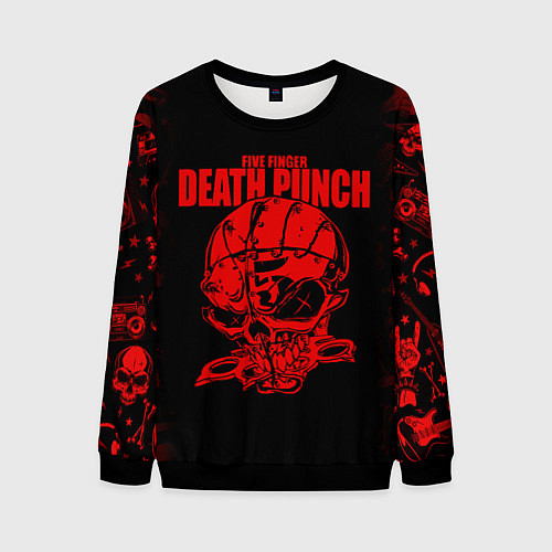 Мужской свитшот Five Finger Death Punc / 3D-Черный – фото 1