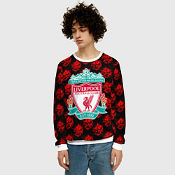 Свитшот мужской Liverpool samurai, цвет: 3D-белый — фото 2