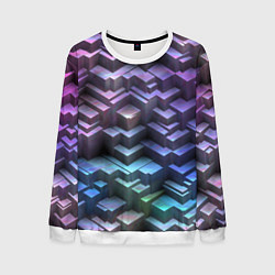 Свитшот мужской Неоновый рельеф, цвет: 3D-белый