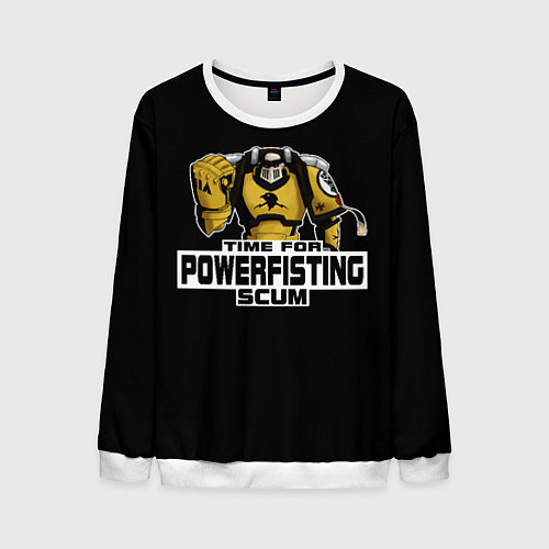 Мужской свитшот Power Fist / 3D-Белый – фото 1