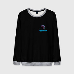 Свитшот мужской Night beach, цвет: 3D-меланж