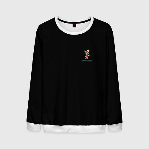 Мужской свитшот Pinocchio / 3D-Белый – фото 1