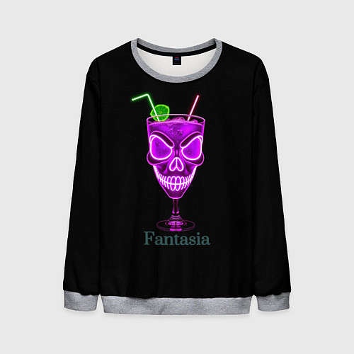 Мужской свитшот Fantasia pink / 3D-Меланж – фото 1