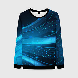 Мужской свитшот Абстракция волнистых линий