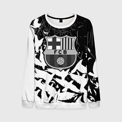 Свитшот мужской Barcelona черно белые птицы, цвет: 3D-белый