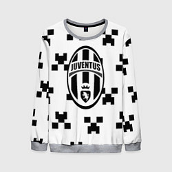 Мужской свитшот Juventus x minecraft pattern