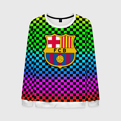 Свитшот мужской Barcelona gradient neon, цвет: 3D-белый