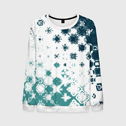 Мужской свитшот Узорчатые пятна по диагонали