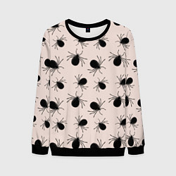 Мужской свитшот Паттерн с черными жуками