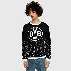 Свитшот мужской Borussia хищник стиль, цвет: 3D-белый — фото 2