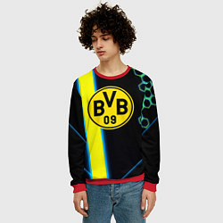 Свитшот мужской Borussia соты броня, цвет: 3D-красный — фото 2