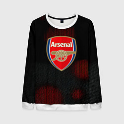 Свитшот мужской Арсенал абстракция штрихи, цвет: 3D-белый