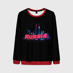 Мужской свитшот Neon skyline rus