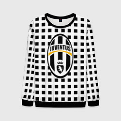 Свитшот мужской Ювентус клетка геометрия, цвет: 3D-черный