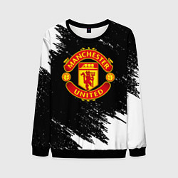 Мужской свитшот Манчестер Юнайтед белые краски