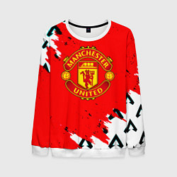 Мужской свитшот Манчестер Юнайтед символы краски