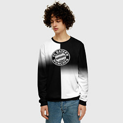 Свитшот мужской Бавария Мюнхен геометрия градиент, цвет: 3D-черный — фото 2
