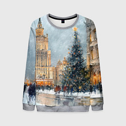 Мужской свитшот Новогодняя Москва