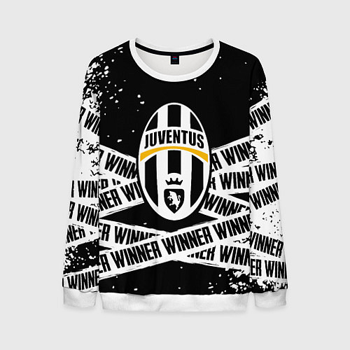 Мужской свитшот Juventus подедитель краски / 3D-Белый – фото 1