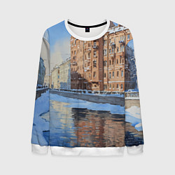 Мужской свитшот Зимний Санкт-Петербург