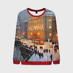 Мужской свитшот Предновогодний Санкт-Петербург