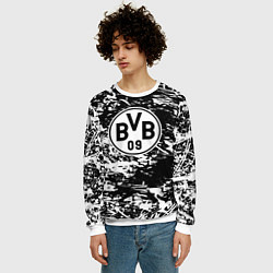 Свитшот мужской Боруссиа белые краски, цвет: 3D-белый — фото 2