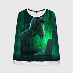 Мужской свитшот Конь хакер