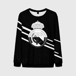 Свитшот мужской Реал Мадрид полосы текстура линии, цвет: 3D-черный