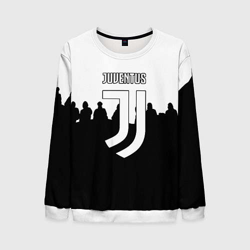 Мужской свитшот Ювентус команды / 3D-Белый – фото 1