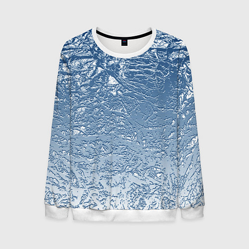 Мужской свитшот Налипший снег / 3D-Белый – фото 1