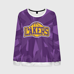 Свитшот мужской NBA Los Angeles Lakers, цвет: 3D-белый