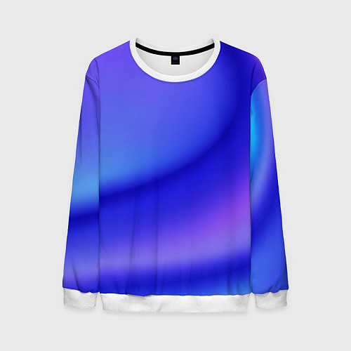 Мужской свитшот The color is multicolored / 3D-Белый – фото 1