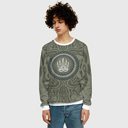 Свитшот мужской Слава богам и предкам нашим, цвет: 3D-белый — фото 2