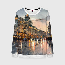 Мужской свитшот Санкт-Петербург - мокрый снег