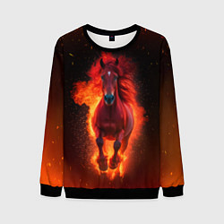 Мужской свитшот Огонь а не лошадь