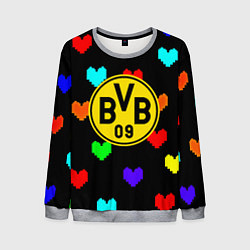 Мужской свитшот Borussia сердца паттерн