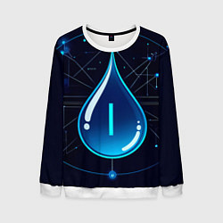 Мужской свитшот Киберкапля группа крови I