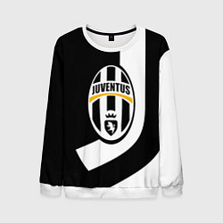 Свитшот мужской Ювентус полосы спорт линии, цвет: 3D-белый