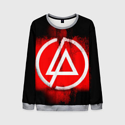 Свитшот мужской Linkin Park: Red style, цвет: 3D-меланж