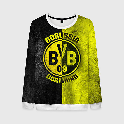 Мужской свитшот Borussia Dortmund / 3D-Белый – фото 1