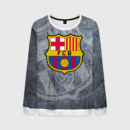 Мужской свитшот Barcelona / 3D-Белый – фото 1